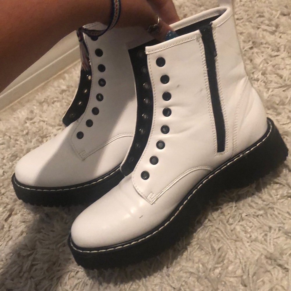 white boots